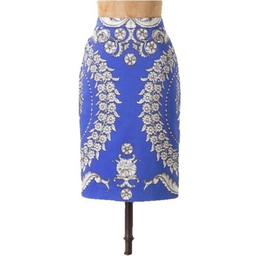 Yoana Baraschi Gilded Estate Pencil Skirt